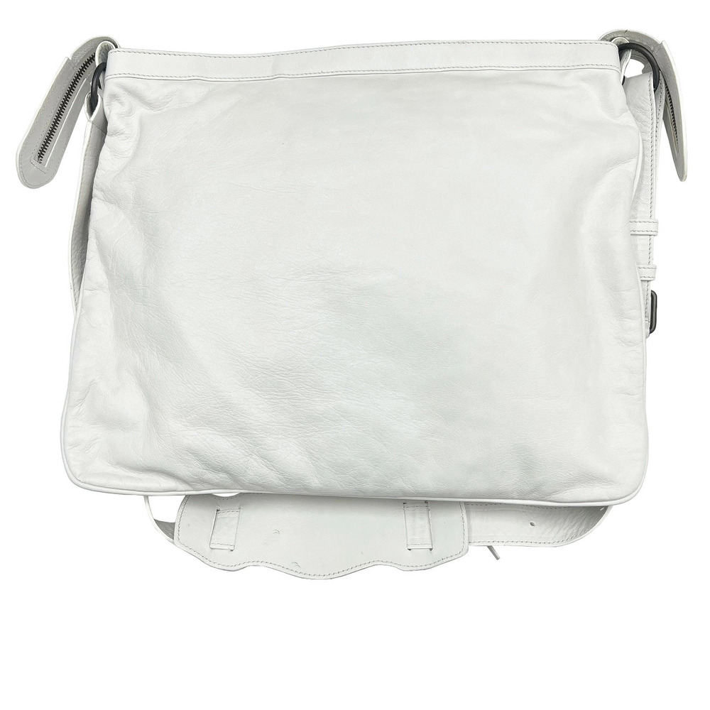 BALENCIAGA Flat Shoulder Bag White